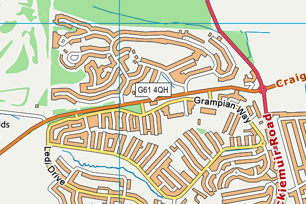 G61 4QH map - OS VectorMap District (Ordnance Survey) G61 4QH map - OS VectorMap District (Ordnance Survey)