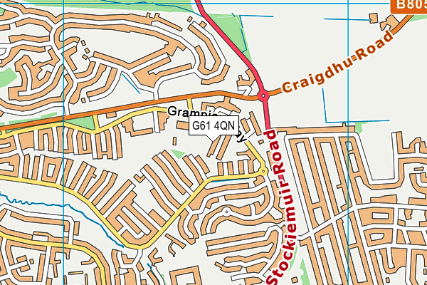 G61 4QN map - OS VectorMap District (Ordnance Survey) G61 4QN map - OS VectorMap District (Ordnance Survey)