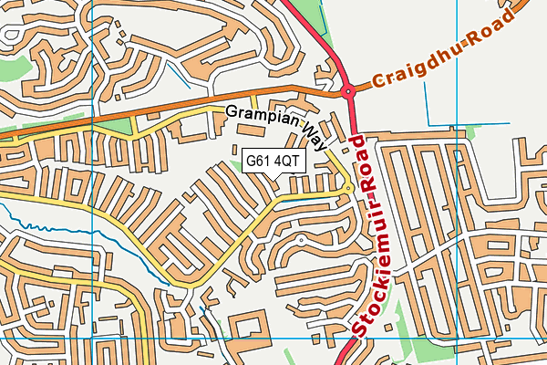 G61 4QT map - OS VectorMap District (Ordnance Survey) G61 4QT map - OS VectorMap District (Ordnance Survey)