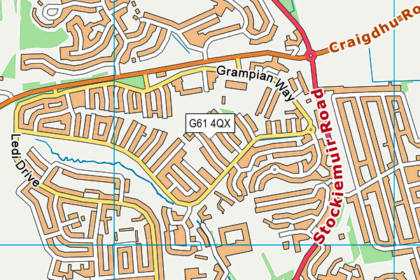 G61 4QX map - OS VectorMap District (Ordnance Survey) G61 4QX map - OS VectorMap District (Ordnance Survey)
