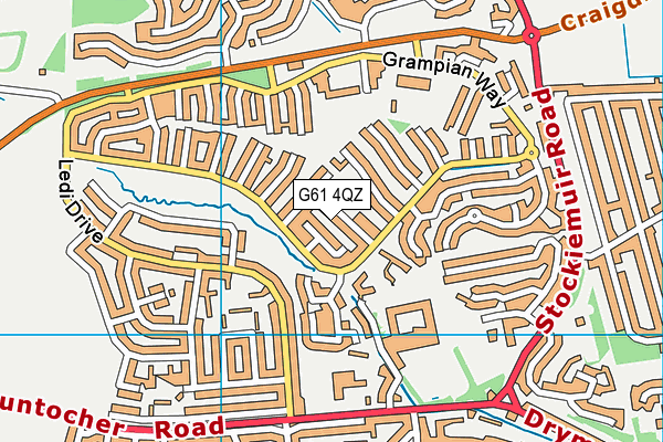 G61 4QZ map - OS VectorMap District (Ordnance Survey) G61 4QZ map - OS VectorMap District (Ordnance Survey)