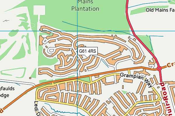 G61 4RS map - OS VectorMap District (Ordnance Survey) G61 4RS map - OS VectorMap District (Ordnance Survey)
