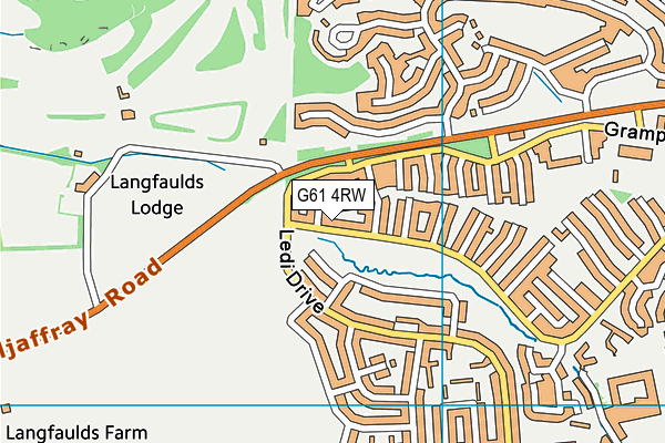 G61 4RW map - OS VectorMap District (Ordnance Survey) G61 4RW map - OS VectorMap District (Ordnance Survey)