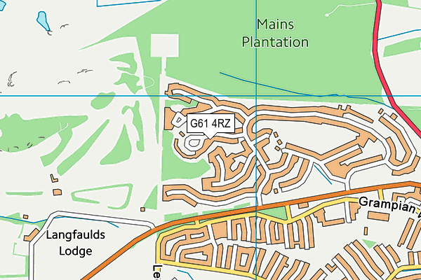 G61 4RZ map - OS VectorMap District (Ordnance Survey) G61 4RZ map - OS VectorMap District (Ordnance Survey)