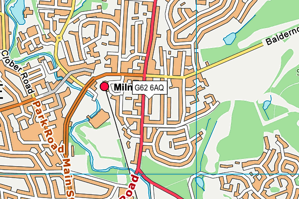 G62 6AQ map - OS VectorMap District (Ordnance Survey)