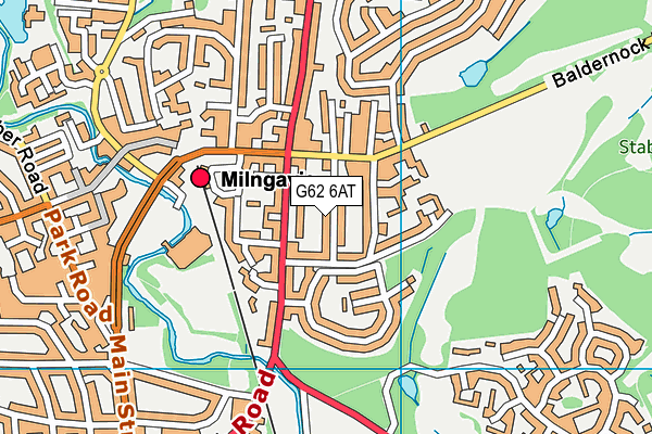 G62 6AT map - OS VectorMap District (Ordnance Survey)