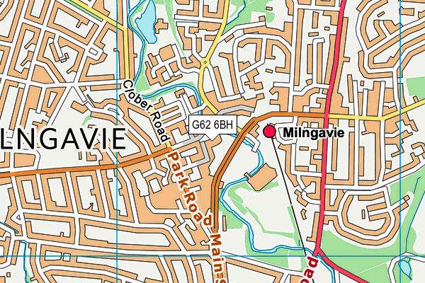 G62 6BH map - OS VectorMap District (Ordnance Survey)