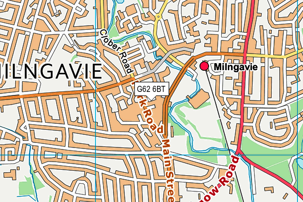 G62 6BT map - OS VectorMap District (Ordnance Survey)