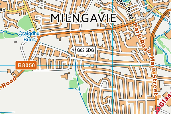 G62 6DG map - OS VectorMap District (Ordnance Survey)