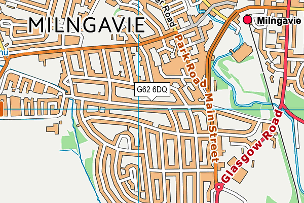 G62 6DQ map - OS VectorMap District (Ordnance Survey)