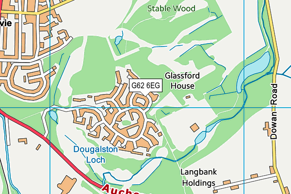 G62 6EG map - OS VectorMap District (Ordnance Survey)