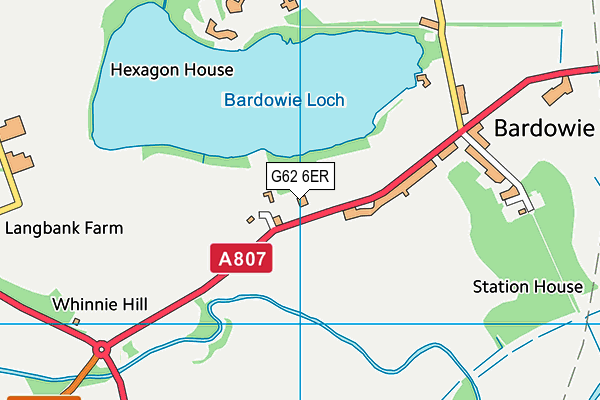 G62 6ER map - OS VectorMap District (Ordnance Survey)