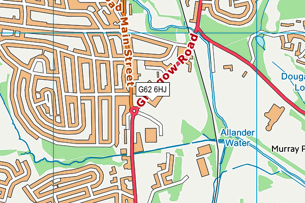 G62 6HJ map - OS VectorMap District (Ordnance Survey)