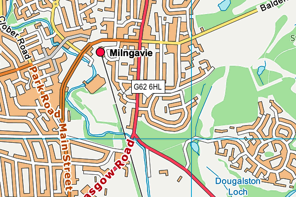 G62 6HL map - OS VectorMap District (Ordnance Survey)