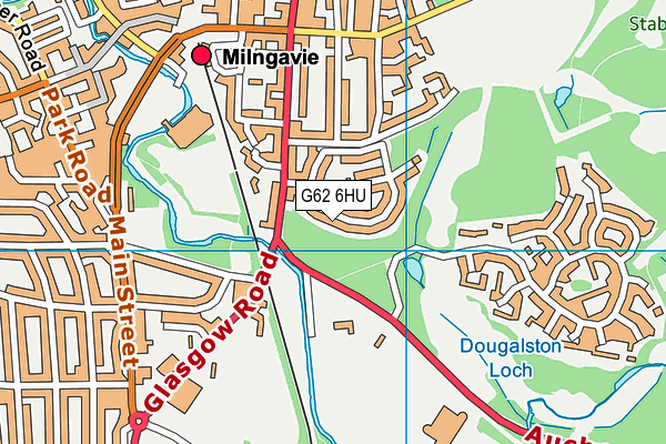 G62 6HU map - OS VectorMap District (Ordnance Survey)