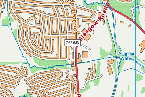 G62 6JN map - OS VectorMap District (Ordnance Survey) G62 6JN map - OS VectorMap District (Ordnance Survey)