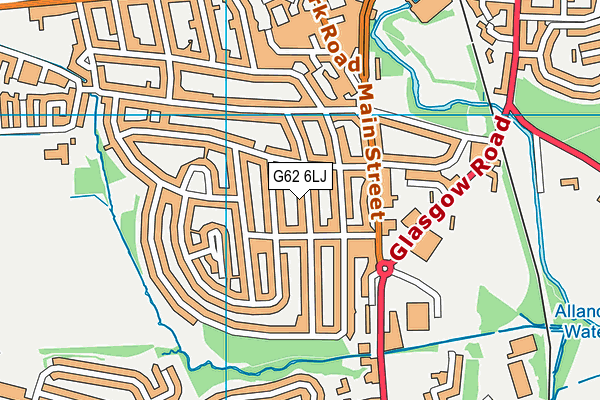 G62 6LJ map - OS VectorMap District (Ordnance Survey) G62 6LJ map - OS VectorMap District (Ordnance Survey)
