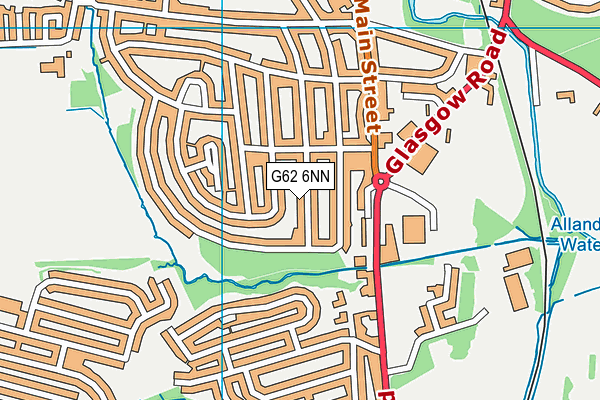 G62 6NN map - OS VectorMap District (Ordnance Survey)