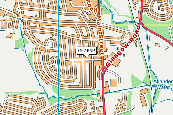 G62 6NP map - OS VectorMap District (Ordnance Survey)