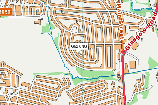 G62 6NQ map - OS VectorMap District (Ordnance Survey)