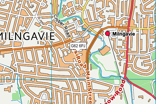 G62 6PJ map - OS VectorMap District (Ordnance Survey)