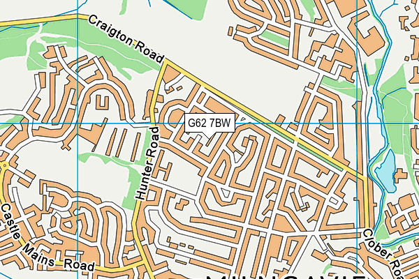 G62 7BW map - OS VectorMap District (Ordnance Survey) G62 7BW map - OS VectorMap District (Ordnance Survey)