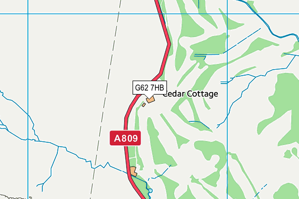 G62 7HB map - OS VectorMap District (Ordnance Survey) G62 7HB map - OS VectorMap District (Ordnance Survey)