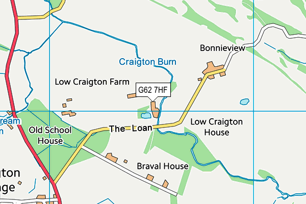G62 7HF map - OS VectorMap District (Ordnance Survey) G62 7HF map - OS VectorMap District (Ordnance Survey)
