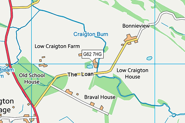 G62 7HG map - OS VectorMap District (Ordnance Survey) G62 7HG map - OS VectorMap District (Ordnance Survey)