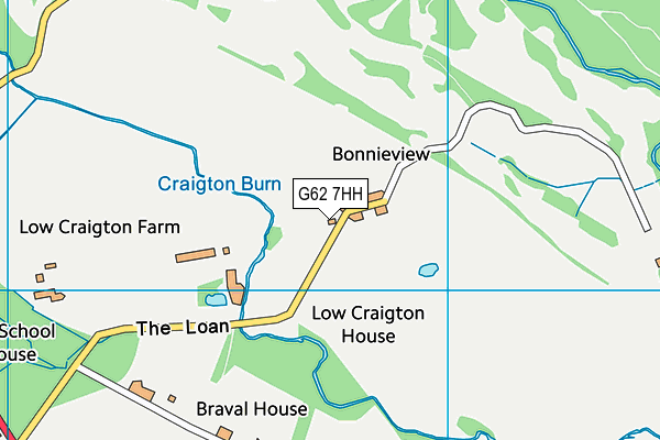 G62 7HH map - OS VectorMap District (Ordnance Survey) G62 7HH map - OS VectorMap District (Ordnance Survey)