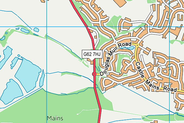 G62 7HJ map - OS VectorMap District (Ordnance Survey)