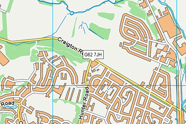 G62 7JH map - OS VectorMap District (Ordnance Survey) G62 7JH map - OS VectorMap District (Ordnance Survey)