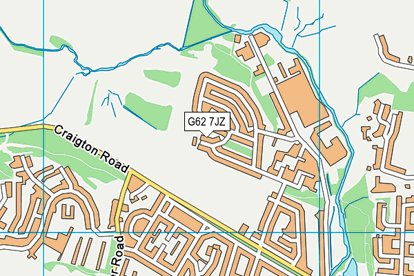 G62 7JZ map - OS VectorMap District (Ordnance Survey) G62 7JZ map - OS VectorMap District (Ordnance Survey)
