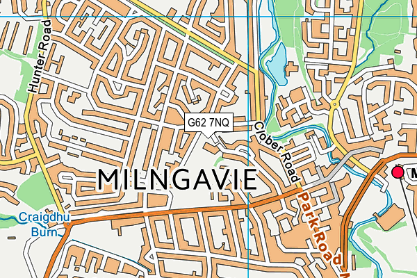 G62 7NQ map - OS VectorMap District (Ordnance Survey)
