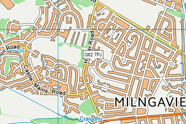 G62 7PJ map - OS VectorMap District (Ordnance Survey) G62 7PJ map - OS VectorMap District (Ordnance Survey)