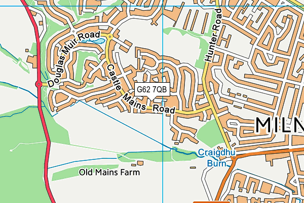 G62 7QB map - OS VectorMap District (Ordnance Survey) G62 7QB map - OS VectorMap District (Ordnance Survey)