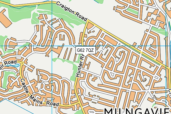 G62 7QZ map - OS VectorMap District (Ordnance Survey) G62 7QZ map - OS VectorMap District (Ordnance Survey)