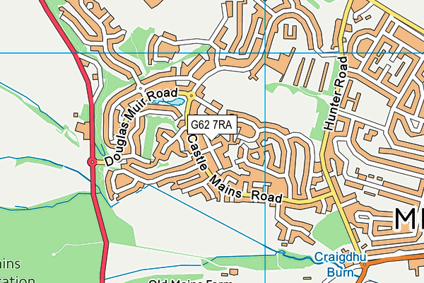 G62 7RA map - OS VectorMap District (Ordnance Survey) G62 7RA map - OS VectorMap District (Ordnance Survey)
