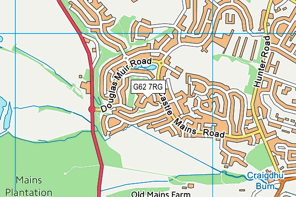G62 7RG map - OS VectorMap District (Ordnance Survey) G62 7RG map - OS VectorMap District (Ordnance Survey)