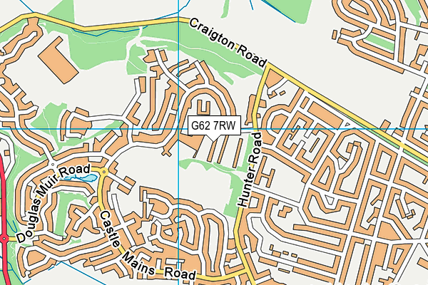 G62 7RW map - OS VectorMap District (Ordnance Survey) G62 7RW map - OS VectorMap District (Ordnance Survey)
