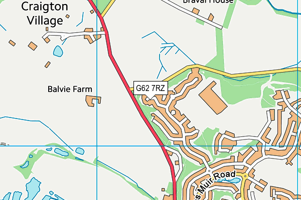 G62 7RZ map - OS VectorMap District (Ordnance Survey) G62 7RZ map - OS VectorMap District (Ordnance Survey)
