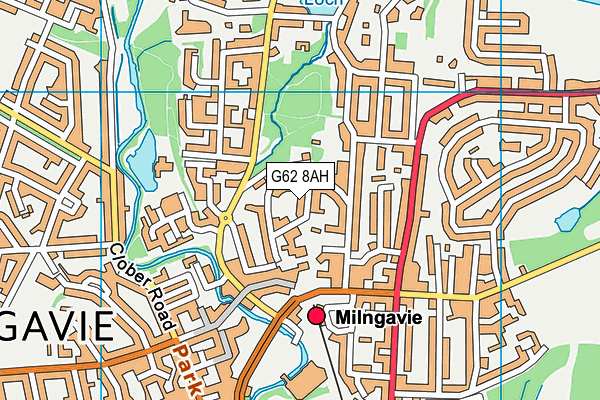 G62 8AH map - OS VectorMap District (Ordnance Survey) G62 8AH map - OS VectorMap District (Ordnance Survey)