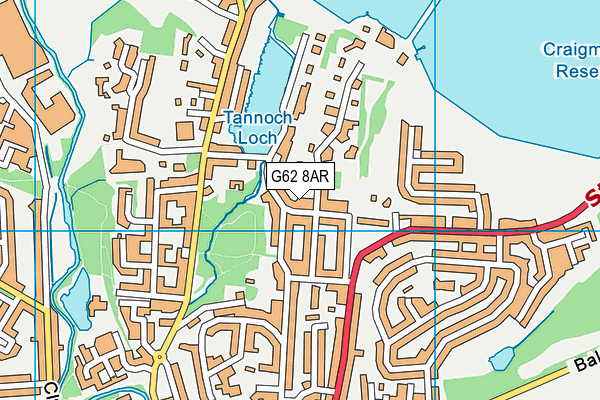 G62 8AR map - OS VectorMap District (Ordnance Survey) G62 8AR map - OS VectorMap District (Ordnance Survey)