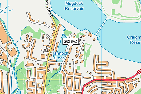 G62 8AZ map - OS VectorMap District (Ordnance Survey) G62 8AZ map - OS VectorMap District (Ordnance Survey)