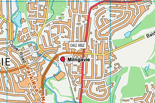G62 8BZ map - OS VectorMap District (Ordnance Survey) G62 8BZ map - OS VectorMap District (Ordnance Survey)