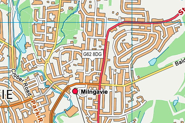 G62 8DG map - OS VectorMap District (Ordnance Survey)