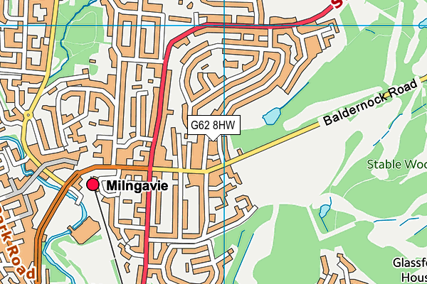 G62 8HW map - OS VectorMap District (Ordnance Survey) G62 8HW map - OS VectorMap District (Ordnance Survey)