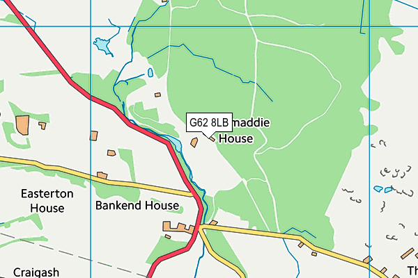 G62 8LB map - OS VectorMap District (Ordnance Survey) G62 8LB map - OS VectorMap District (Ordnance Survey)