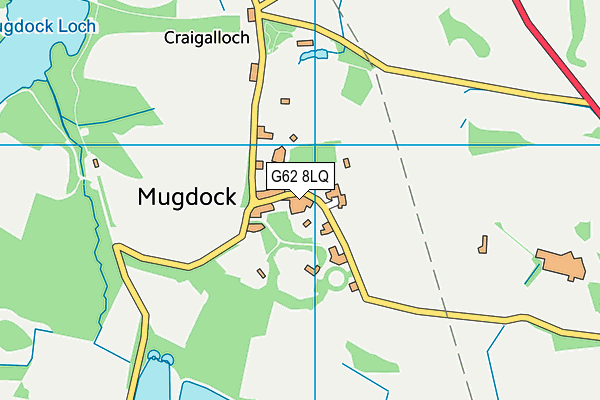 G62 8LQ map - OS VectorMap District (Ordnance Survey) G62 8LQ map - OS VectorMap District (Ordnance Survey)