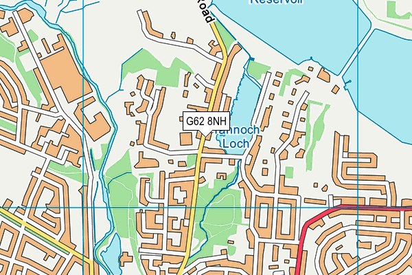 G62 8NH map - OS VectorMap District (Ordnance Survey) G62 8NH map - OS VectorMap District (Ordnance Survey)